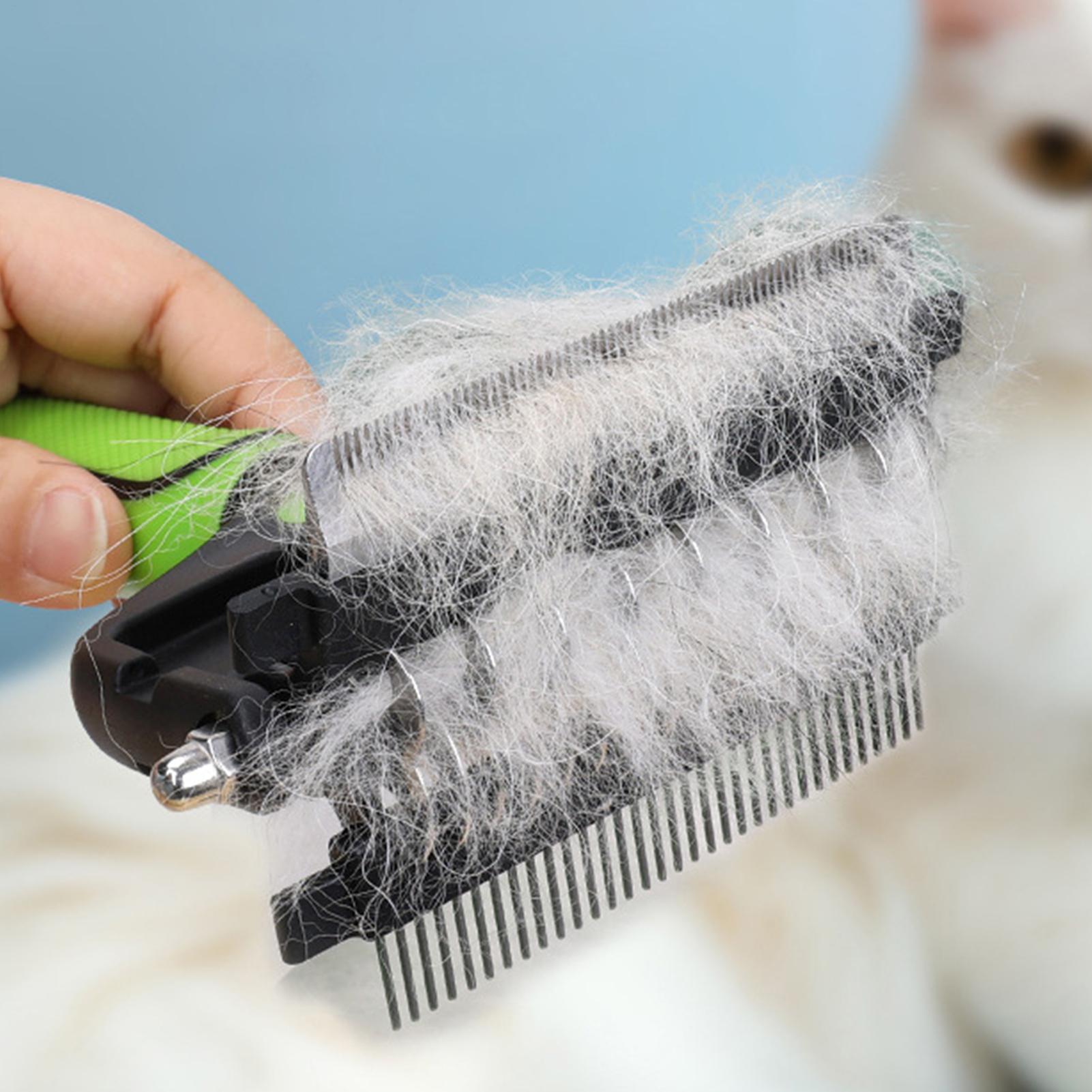 Pet Supplies Vet - Двусторонняя металлическая щетка-грабли для вычесывания шерсти
