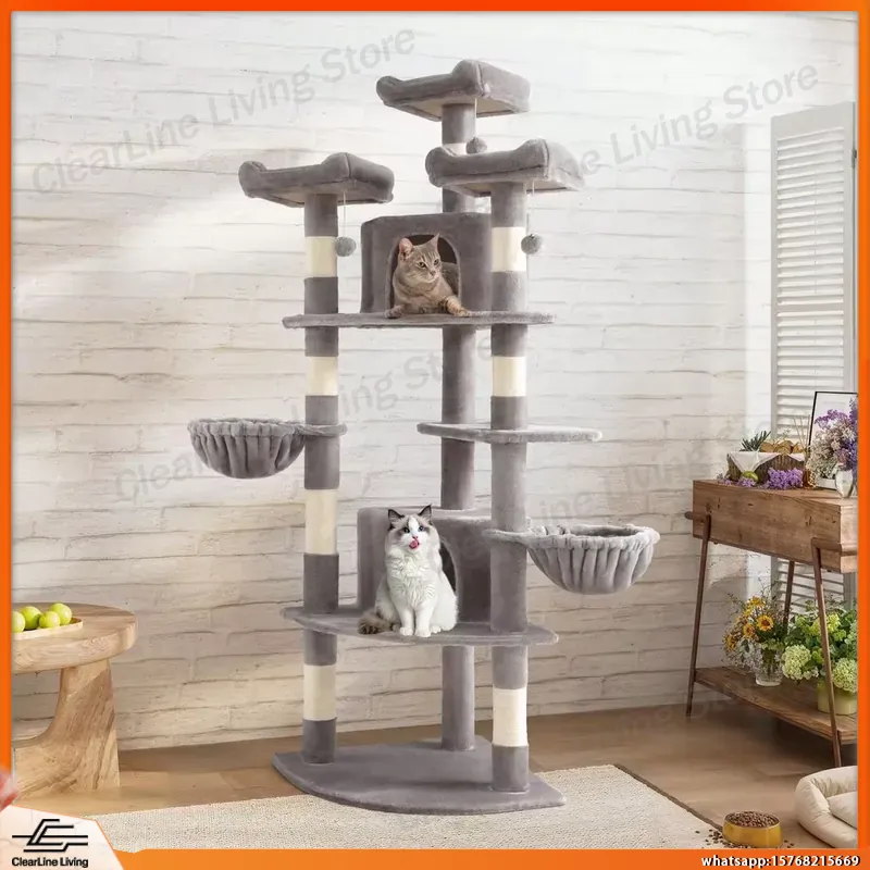 Cat Scratching Post - Угловая когтеточка-вентилятор для кошек, 185 см