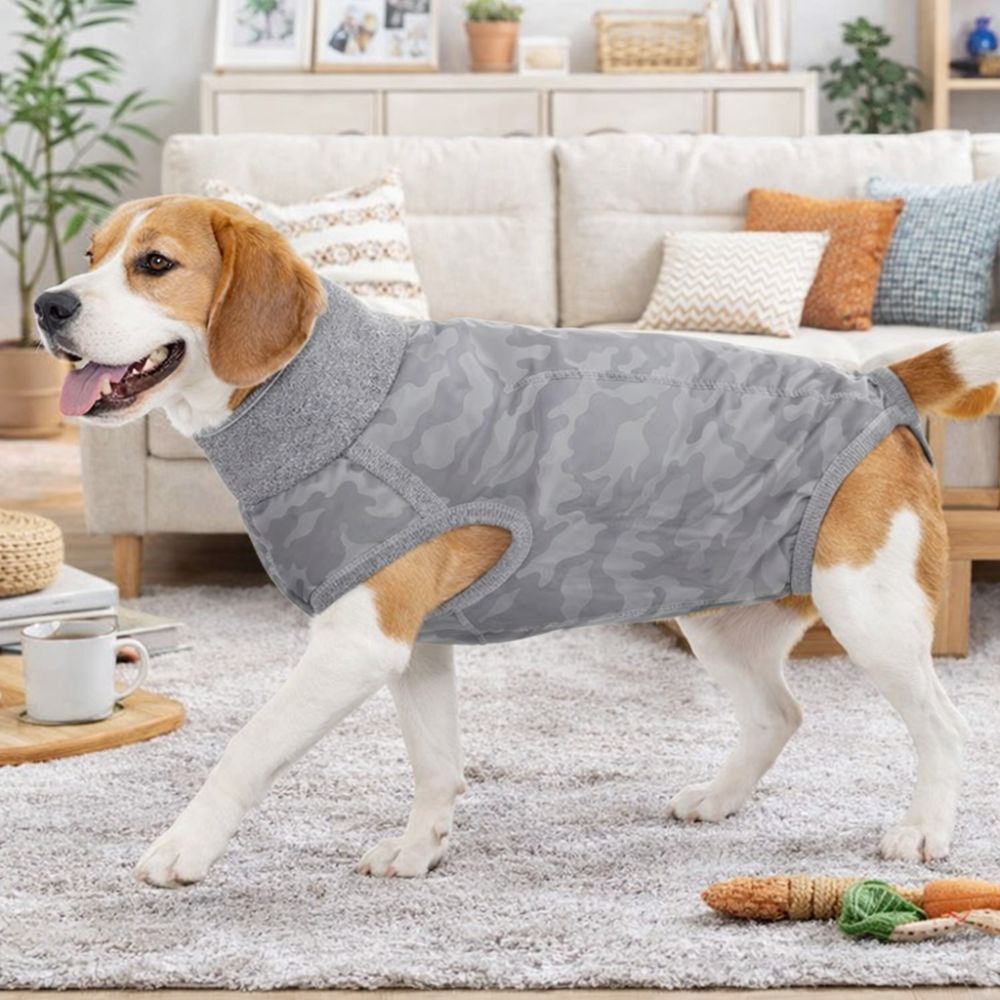 Dog Anxiety Vest - Эластичный послеоперационный комбинезон для собак: мягкий,