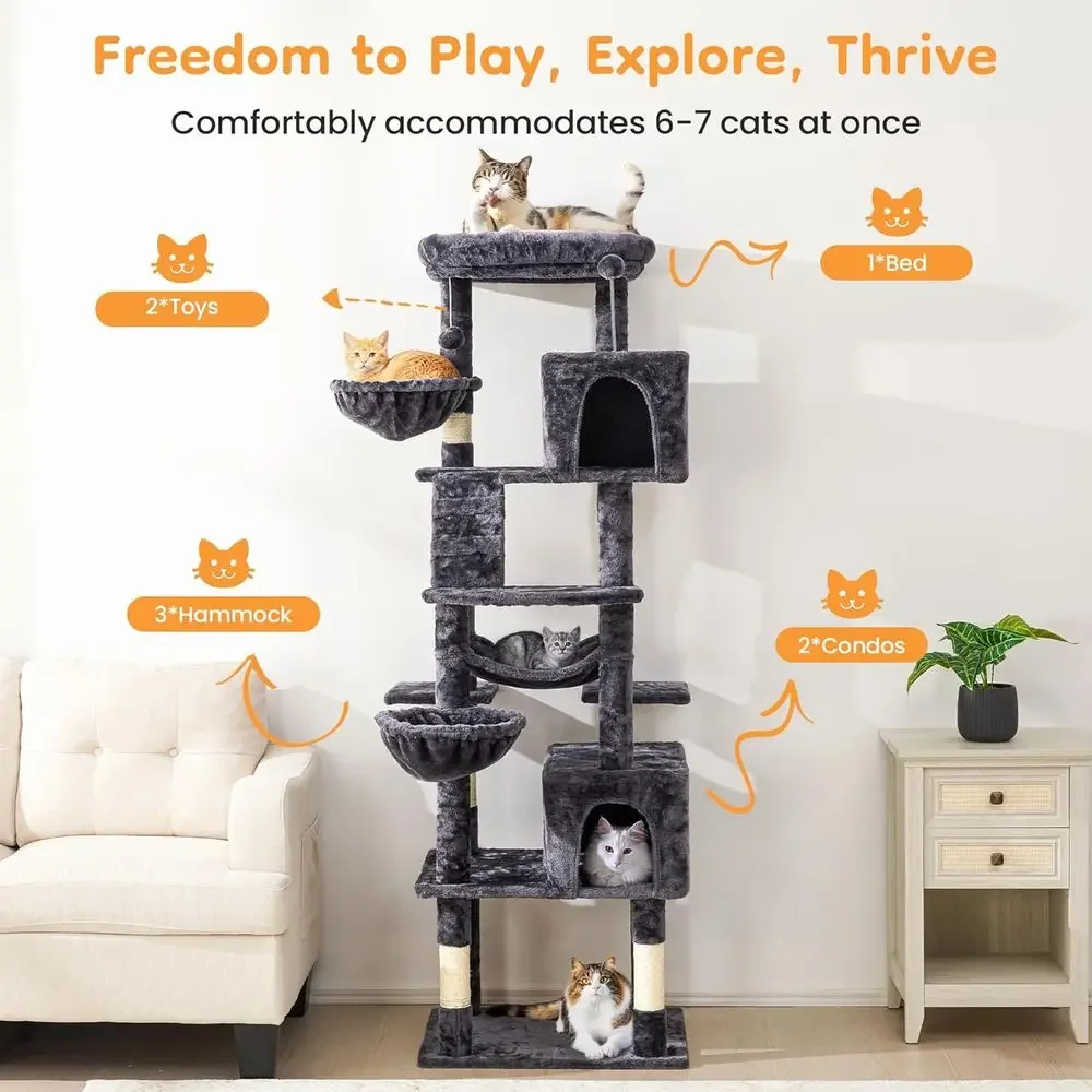Высокая кошачья лежанка-башня  – обзор и цена Cat Scratching Post