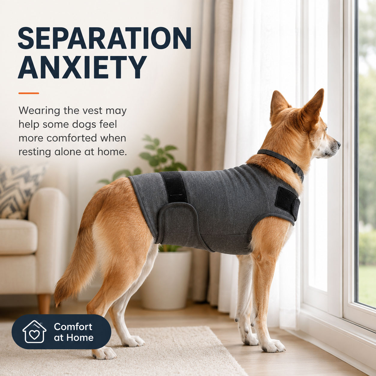 Успокаивающий жилет для собак  – обзор и цена Dog Anxiety Vest