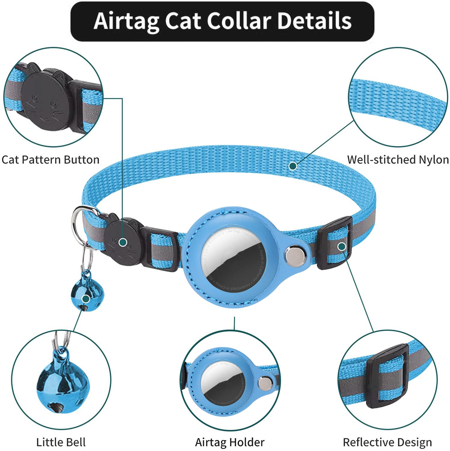 Чехол Airtag, ошейник для кошк – обзор и цена Pet Supplies Locations