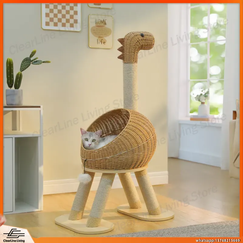Кошачья лежанка-башня «Динозав – обзор и цена Cat Scratching Post