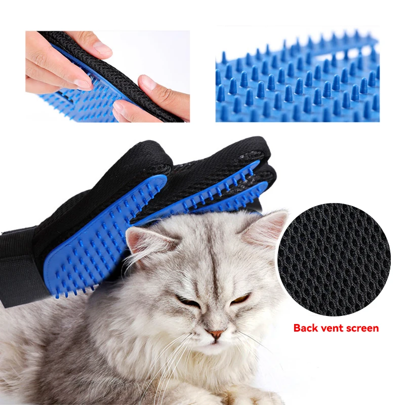 Перчатка-щетка для удаления ше – обзор и цена Pet Supplies Dropshipping